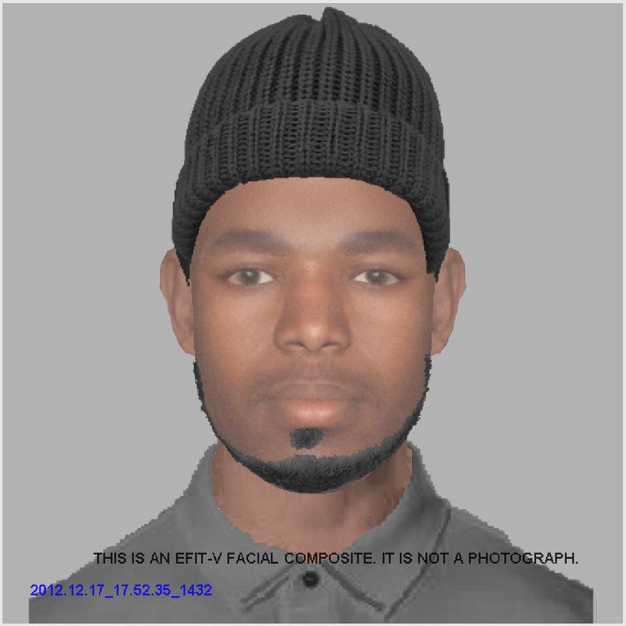 This is a composite of the suspect in the sexual assault of a 15-year-old Woodbridge girl. Photo from Prince William County Police.