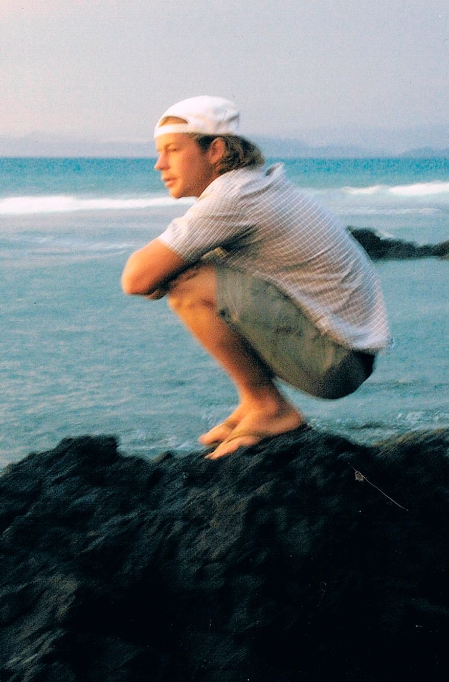 Former Marine Jon Hammar, who served combat tours in Afghanistan and Iraq, was arrested for illegally possessing an antique firearm even though he declared the gun to Mexican Customs agents. He is shown here on a surfing trip to Costa Rica in 2007. He could face up to 15 years in prison if convicted. (Photo courtesy Olivia Hammar)