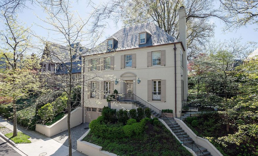 The home at 2424 Kalorama Road NW is on the market for $5,425,000. The home was built in 1936 and was remodeled and expanded in 2010.