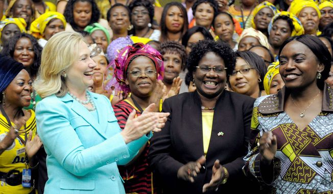 Secretary of State Hillary Rodham Clinton has visited 112 nations and spoken to more foreign populations than any U.S. secretary of state in history. Last year, she bonded with women in Zambia. (Associated Press)
