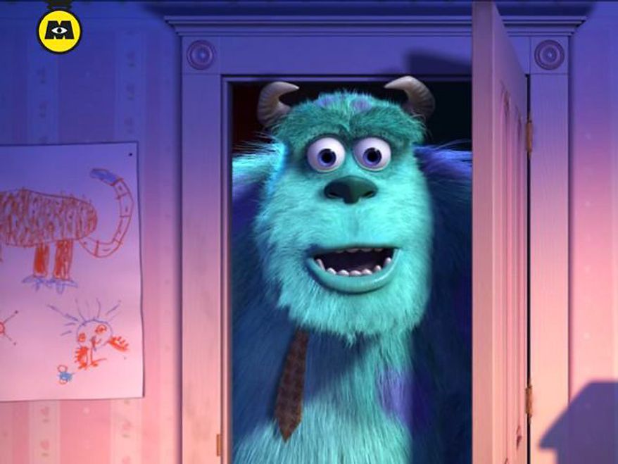 The iPad interactive book Monsters, Inc. Storybook Deluxe features movie clips from the Disney/Pixar animated film.