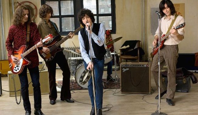 Friends (from the left) Jack Huston, John Magaro, Will Brill and Brahm Vaccarella form a rock band in “Not Fade Away,” a coming-of-age story set to a &#x27;60s rock beat. (MMXII Paramount Vantage)