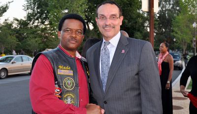 James Brinkley with D.C. Mayor Vincent Gray 