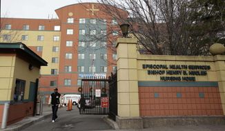** FILE ** This file photo of Dec. 24, 2012, shows the Bishop Henry B. Hucles Episcopal Rehabilitation and Skilled Nursing Center in New York. (AP Photo/Kathy Willens, File)