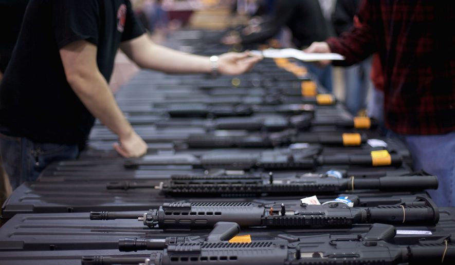 Virginia requires licensed firearm dealers to check the backgrounds of all buyers, but the law does not apply to purchases from private sellers at gun shows. A Republican-dominated legislature has rebuffed efforts to close the loophole. (Associated Press)