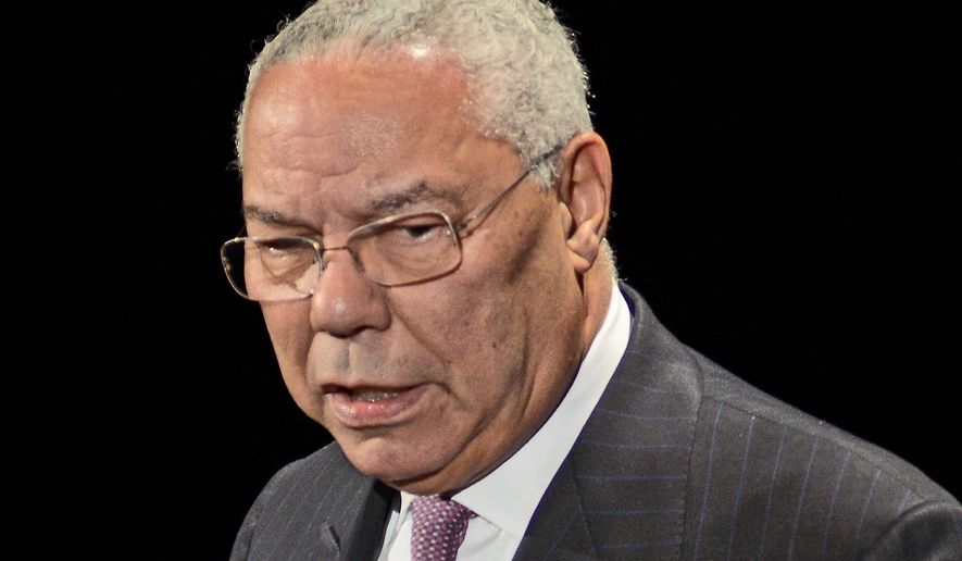 Former Secretary of State Colin Powell (AP Photo/Eric Reichbaum) ** FILE **