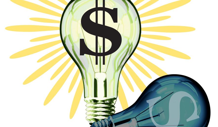 Illustration capitalism versus socialism by Greg Groesch for The Washington Times