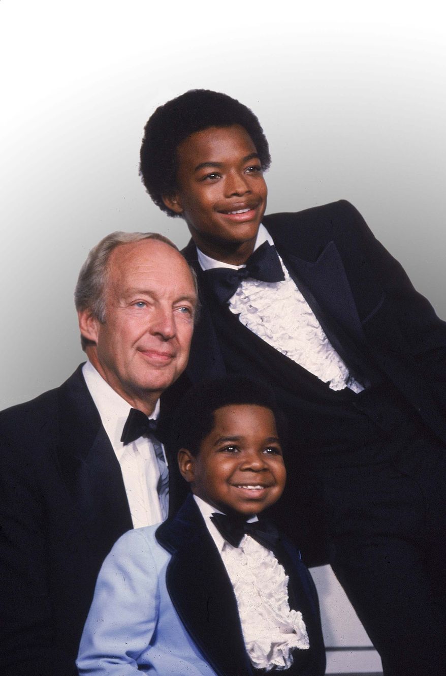 ** FILE ** This Sept. 13, 1981, file photo shows stars of the television show "Different Strokes," clockwise from foreground, Gary Coleman, Conrad Bain and Todd Bridges at the Emmy Awards in Los Angeles. (AP Photo, file)