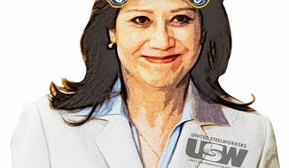 Illustration Hilda Solis by Greg Groesch for The Washington Times