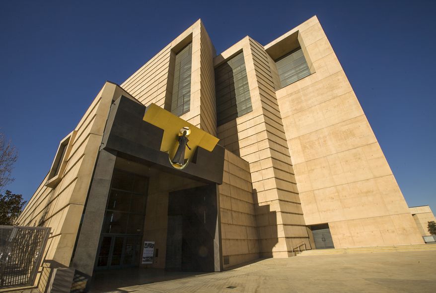 The Cathedral of Our Lady of the Angels is the seat of the Roman Catholic archbishop of Los Angeles. (AP Photo/Damian Dovarganes)