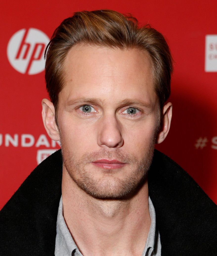 Alexander Skarsgard (seen here) and Guy Pearce agree film violence has an effect, but Mr. Skarsgard adds, "We do have insane people in Sweden and in Canada. But we don't have 30,000 gun deaths a year." (Associated Press)