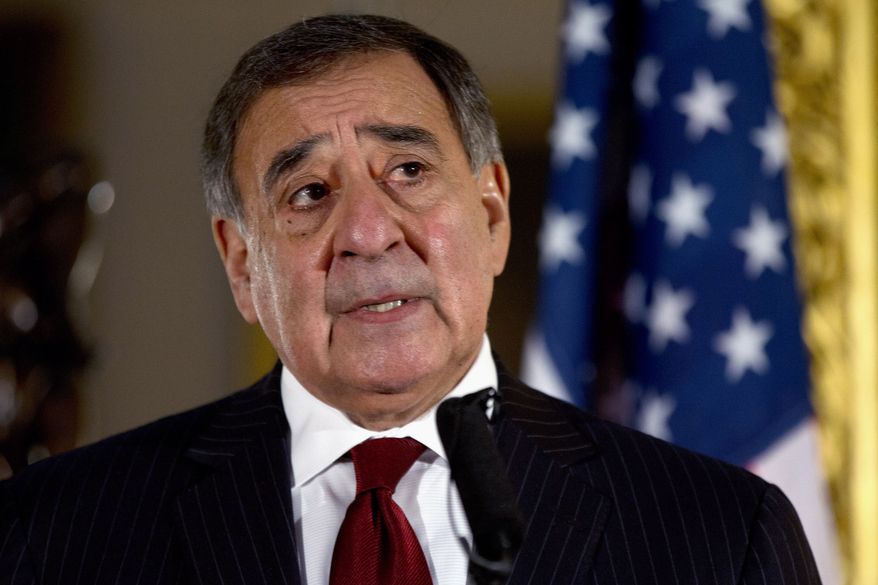 **FILE** Defense Secretary Leon E. Panetta speaks Jan. 19, 2013, during a news conference in London. (Associated Press)