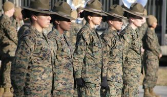 No amount of bragging rights about diversity in the ranks is worth failure in a mission or injury to our warriors, says columnist Christy Stutzman. If the standards are lowered for women Marines, what makes the institution elite? (U.S. Marine Corps)