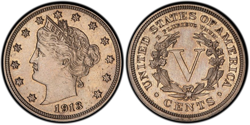 This authentic 1913 Liberty Head nickel was hidden in a Virginia closet for 41 years after its owners were mistakenly told it was a fake. The nickel is one of only five known and is expected to sell for $2.5 million or more in an auction this spring. A worker at the Philadelphia mint is suspected of altering the date. (Associated Press)