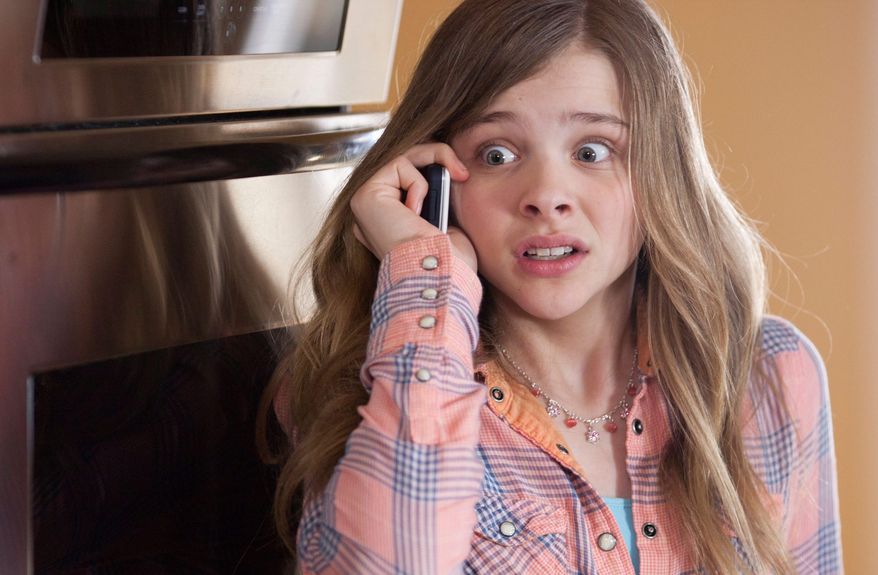 This image released by Relativity Media shows Chloe Grace Moretz in a scene from "Movie 43." (AP Photo/Relativity Media, Michele Short)