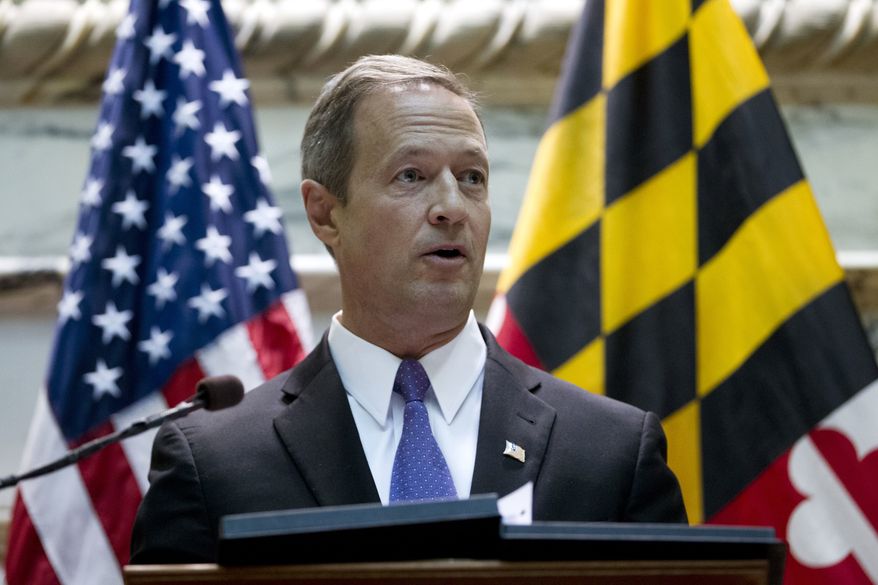 Maryland Gov. Martin O'Malley delivers his speech before the state's General Assembly during his State of the State address in Annapolis, Md., on Wednesday, Jan. 30, 2013. (AP Photo/Jose Luis Magana)