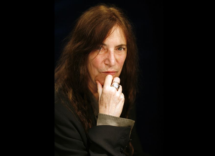 **FILE** Rock musician and writer Patti Smith is seen here in New York on May 29, 2012. (Associated Press)