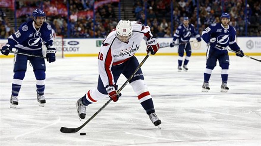 Capitals forward Eric Fehr scored goals in back-to-back games this week, the first since October 2011 he has done that. (Associated Press)