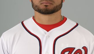 This is a 2013 photo of Henry Rodriguez of the Washington Nationals baseball team. This image reflects the Nationals active roster as of Feb. 20, 2013 when this image was taken.(AP Photo/Phelan M. Ebenhack)