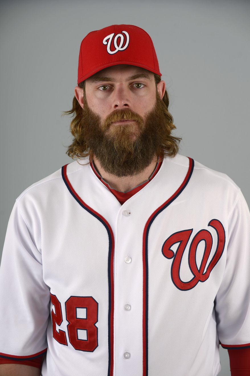 This is a 2013 photo of Jayson Werth of the Washington Nationals baseball team. This image reflects the Nationals active roster as of Feb. 20, 2013 when this image was taken.(AP Photo/Phelan M. Ebenhack)