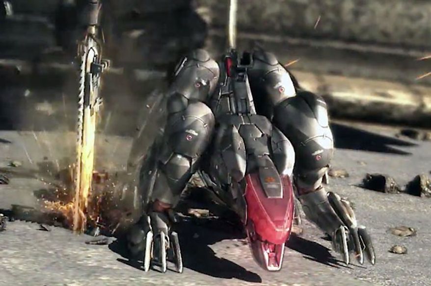 Meet Blade Wolf, a dangerous mechanical pet with a chainsaw from the video game Metal Gear Rising: Revengeance.
