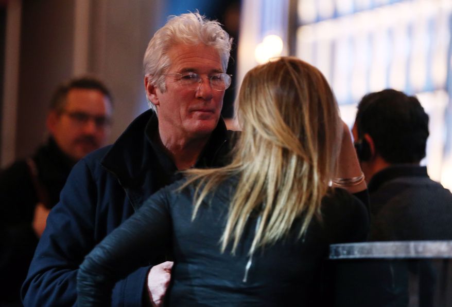 Actor Richard Gere (left) attends rehearsals for the 85th Academy Awards in Los Angeles on Saturday, Feb. 23, 2013. The Oscars will be presented on Sunday. (Matt Sayles/Invision/AP)
