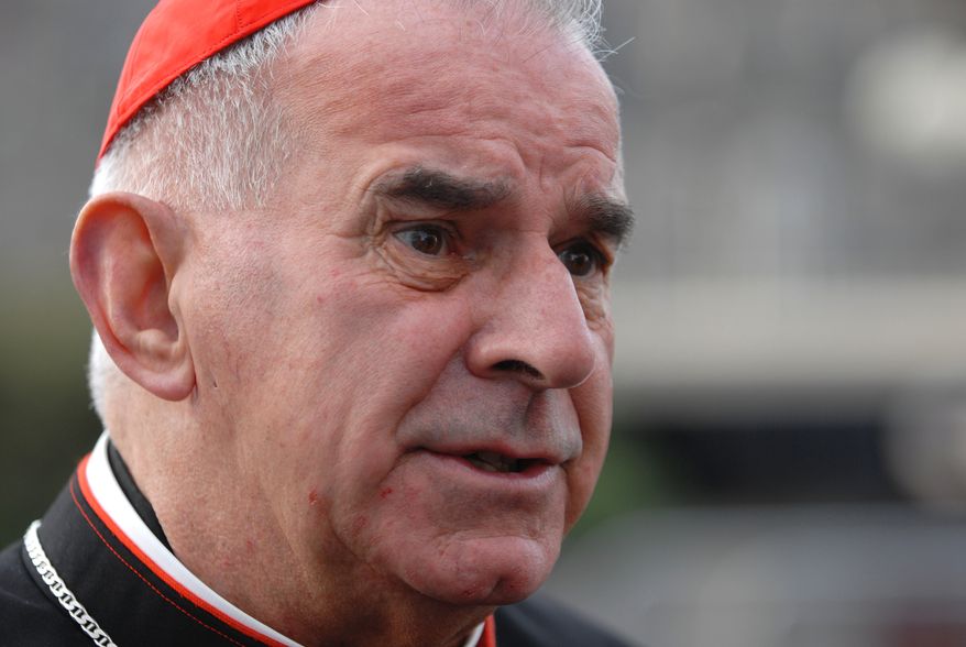 ** FILE ** Cardinal Keith Patrick O'Brien speaks to the media in Edinburgh, Scotland, on Thursday, Sept. 16, 2010. (AP Photo/Scott Campbell)