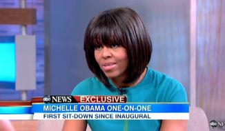 First Lady Michelle Obama on ABC News&#39; &quot;Good Morning America&quot; talking about gun control. Jan. 26, 2013