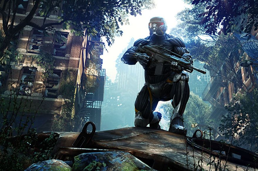 Prophet returns to a really green New York City in the video game Crysis 3.