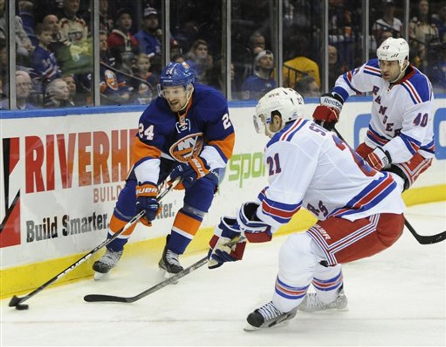 The Rangers claimed defenseman Roman Hamrlik (No. 40) off waivers from the Capitals on March 6. He was a healthy scratch March 10 in Washington. (Associated Press)