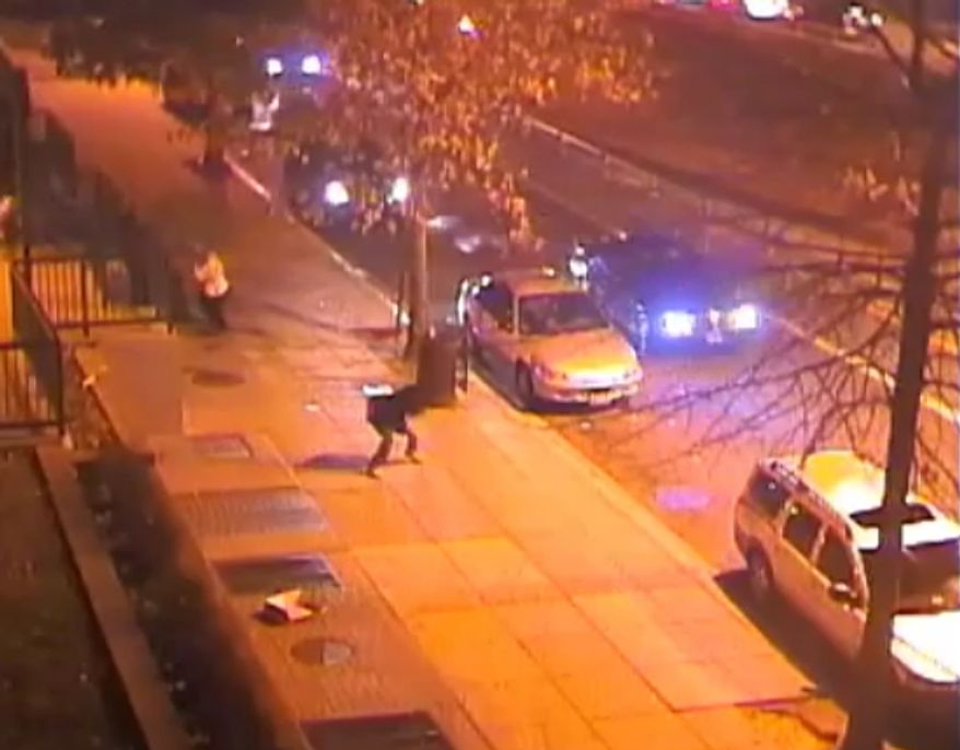 D.C. police released surveillance video of a March shooting near the intersection of New York Avenue and North Capitol Street.