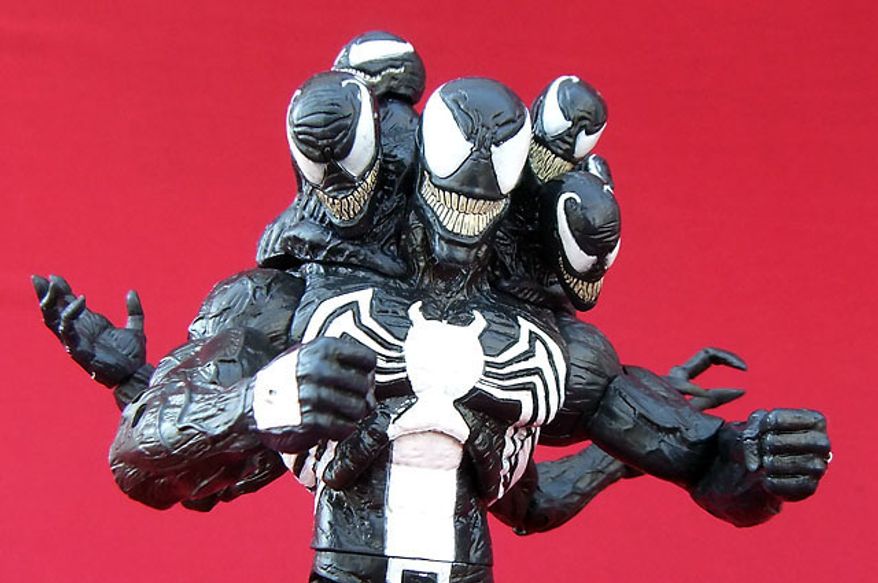 Diamond Select Toys' Venom smiles for the camera. (Photograph by Joseph Szadkowski / The Washington Times)