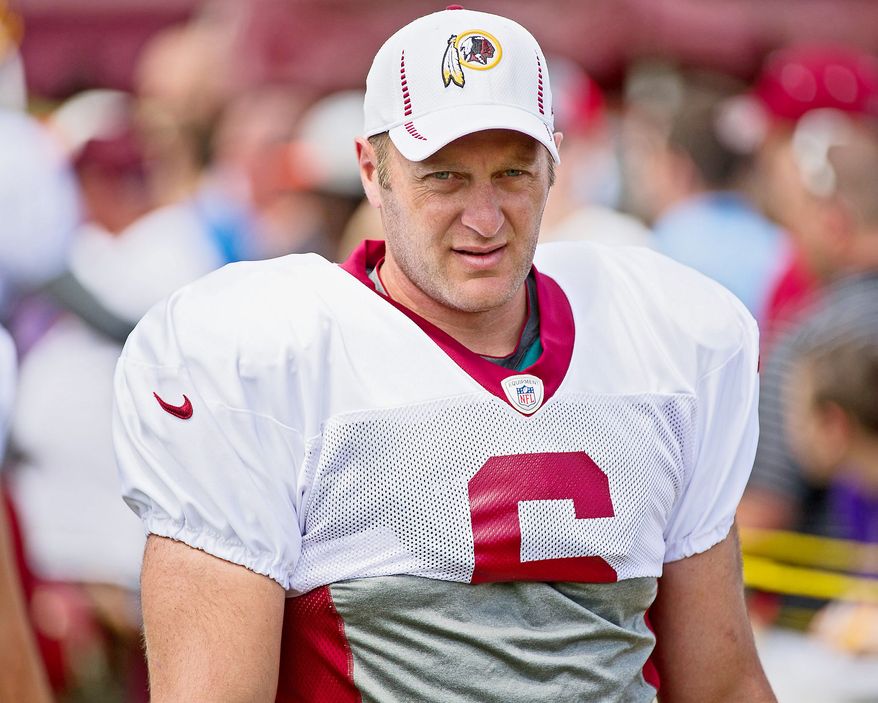The Redskins, hampered by a significant salary cap penalty, were able to officially bring back punter Sav Rocca. (Andrew Harnik/The Washington Times)