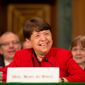Mary Jo White, President Obama&#39;s pick to head the Securities and Exchange Commission, testifies on March 12, 2013, at her confirmation hearing in front of the U.S. Senate Banking, Housing and Urban Affairs Committee on Capitol Hill. (Andrew Harnik/The Washington Times)