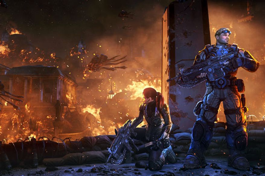Halvo Bay is destroyed in the video game Gears of War: Judgment.