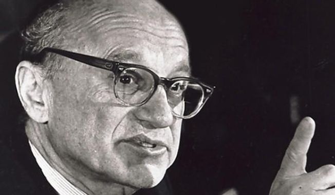 ** FILE ** Milton Friedman, one of the most famous economists and defenders of the free market, died in 2006. (Associated Press)