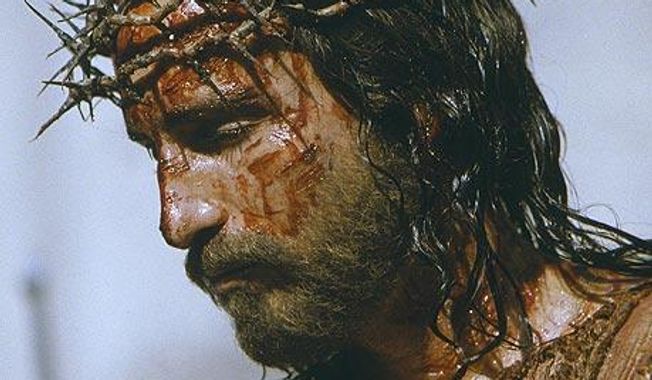 Actor Jim Caviezel portraying Jesus in &quot;The Passion of the Christ.&quot; (Associated Press)