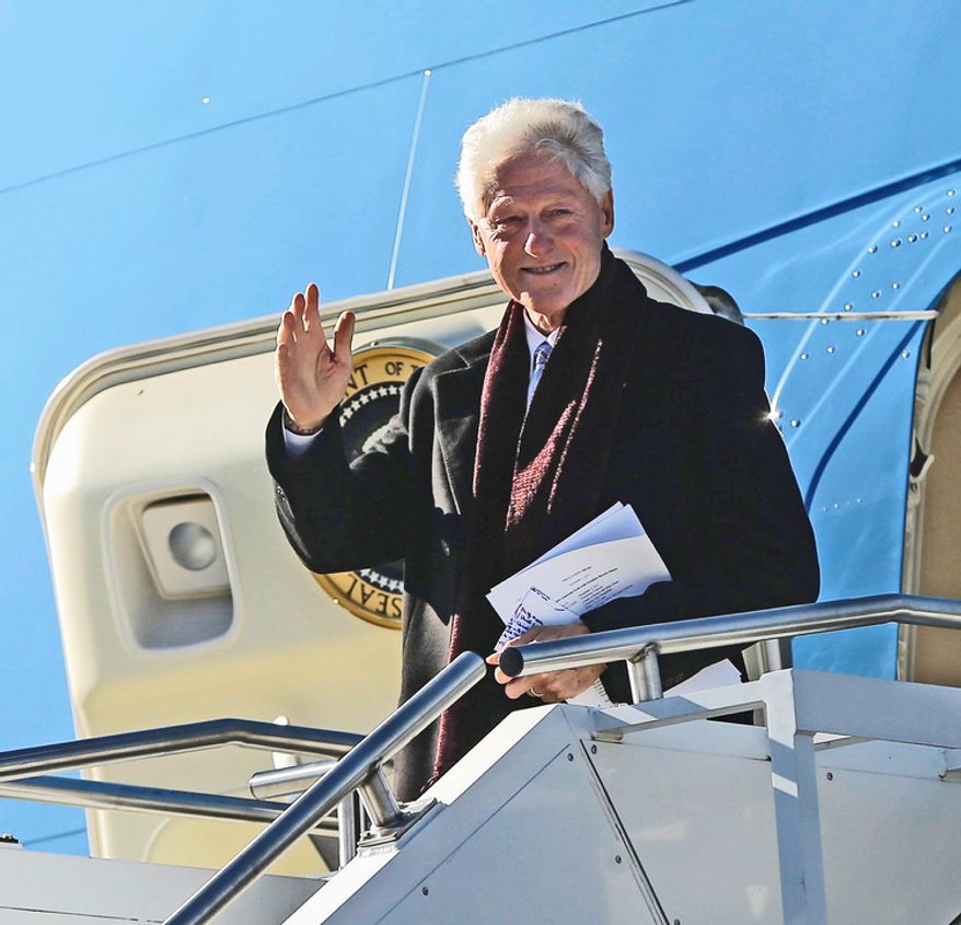 The "Spend a Day With President Clinton Sweepstakes" is a new fundraiser sponsored by the Arkansas-based William J. Clinton Foundation. (Associated Press)