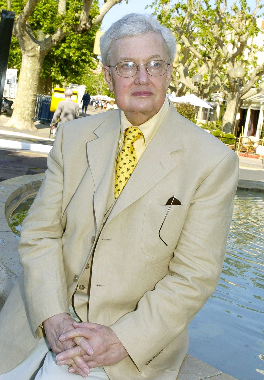 **FILE** Pulitzer Prize winning film critic Roger Ebert attends the 57th International Film Festival in Cannes in May 17, 2004. (Associated Press)