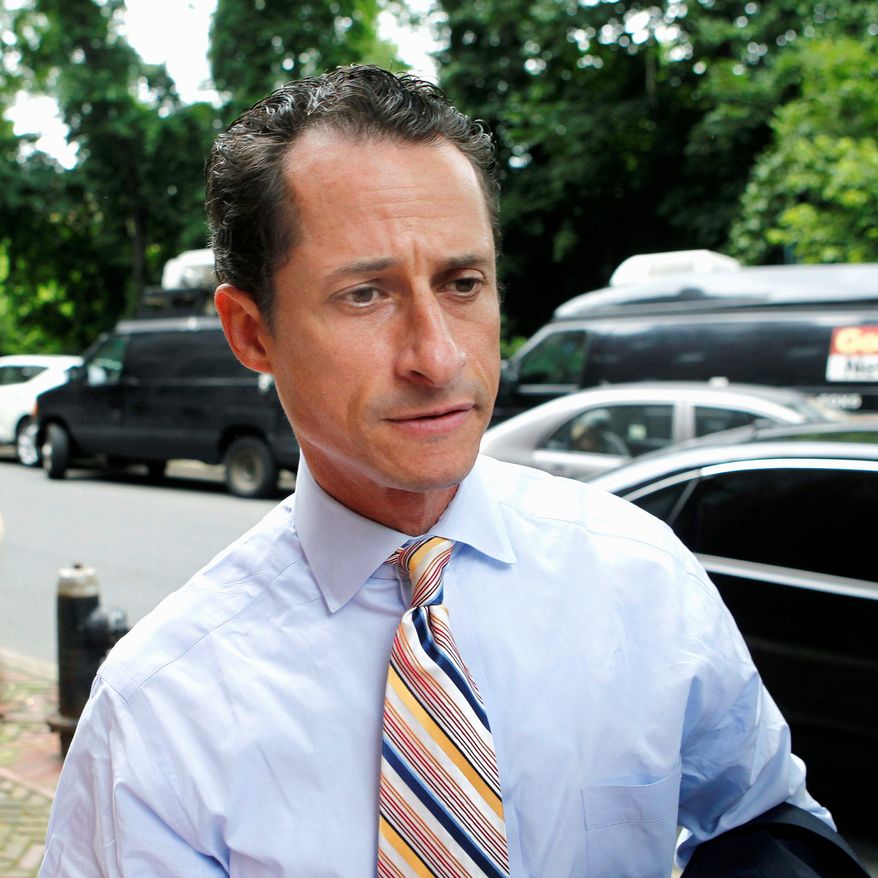 ** FILE ** Former Rep. Anthony Weiner (Associated Press)