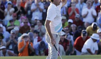 Bubba Watson during the second round of the Masters golf tournament Friday, April 12, 2013, in Augusta, Ga. (AP Photo/David J. Phillip)