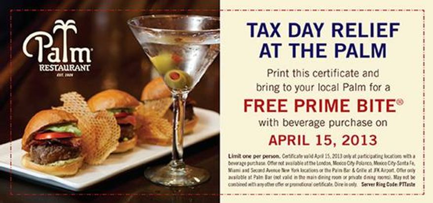 Tax Day is cause for celebration in the Nation's Capital.
