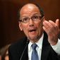 Labor Secretary nominee Thomas Perez testifies on Capitol Hill in Washington on April 18, 2013, before the Senate Health, Education, Labor and Pensions Committee hearing on his nomination. (Associated Press)
