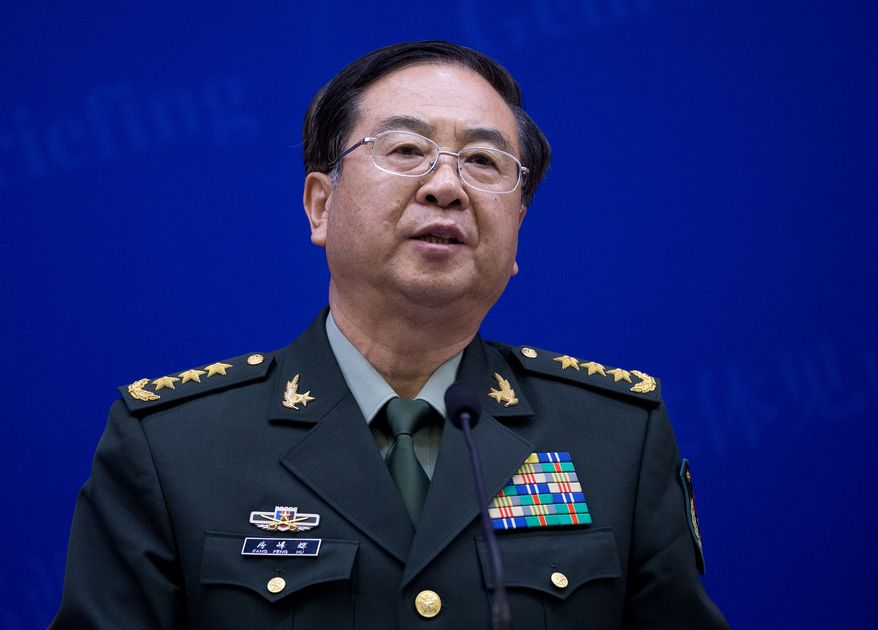 Chinese Gen. Fang Fenghui is chairman of the General Staff. (AP Photo/Andy Wong, Pool)