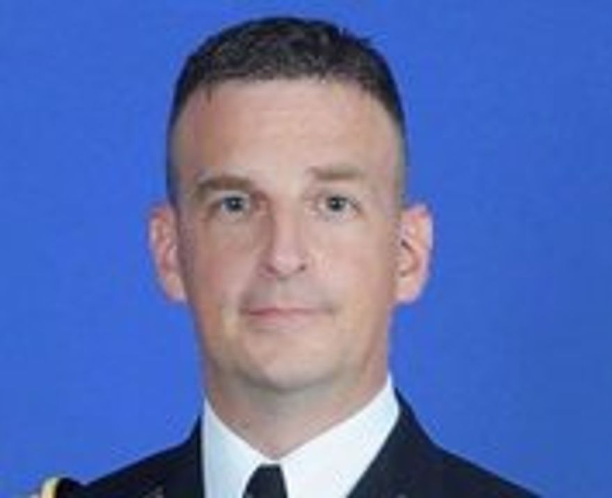 Lt. Col. Matthew Dooley was publicly condemned for training materials that were deemed "academically irresponsible" and was removed as a commander candidate. (Photo courtesy of the U.S. Army)
