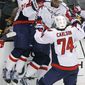 Joel Ward (center) scored the game-winning goal in Game 7 of last year&#39;s playoff matchup against Boston. (Associated Press)