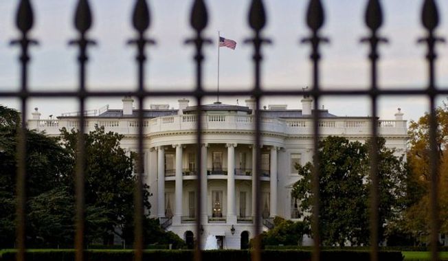 The White House is pictured on Sunday, Nov. 12, 2000, in Washington. (AP Photo/Robert F. Bukaty)