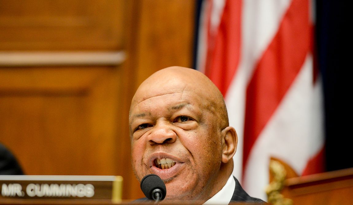Vice Chairman Elijah Cummings, Maryland Democrat, speaks as State Department officials Acting Deputy Assistant Secretary for Counterterrorism Mark Thompson, Foreign Service Officer and Gregory Hicks, senior diplomat in Libya, and Eric Nordstrom, Diplomatic Security Officer and former Regional Security Officer in Libya, testify before a House Oversight and Government Reform Committee hearing on the Sept. 11, 2012 attack in Benghazi, Libya, on Capitol Hill on May 8, 2013. (Andrew Harnik/The Washington Times)