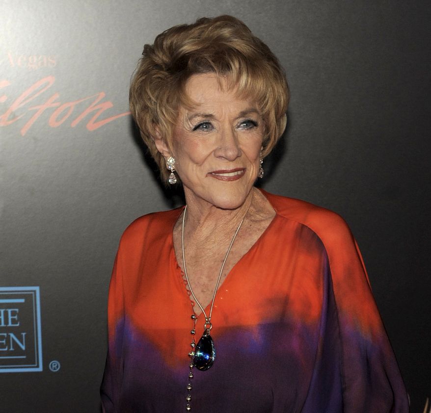 Actress Jeanne Cooper, the longtime star of the TV soap opera "The Young and the Restless," arrives at the 37th annual Daytime Emmy Awards in Las Vegas on June 27, 2010. (AP Photo/Chris Pizzello)