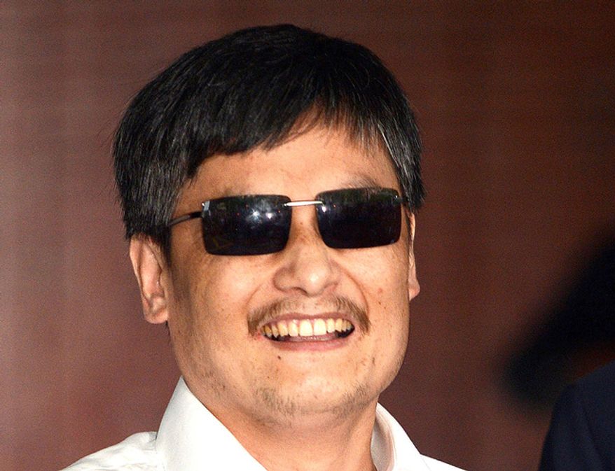 Chinese authorities are believed to be inflicting "harassment and abuse" on family members to Chen Guangcheng, a blind Chinese activist living in the United States. (Associated Press)